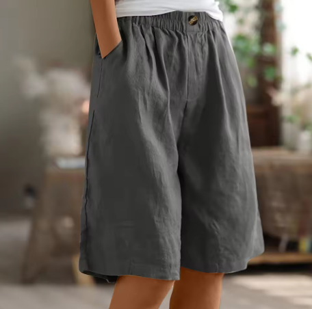 Mila | Pantaloni Corti Donna Oversize Comodi in Cotone Leggero Estivi 1