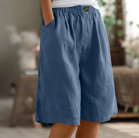 Mila | Pantaloni Corti Donna Oversize Comodi in Cotone Leggero Estivi 3
