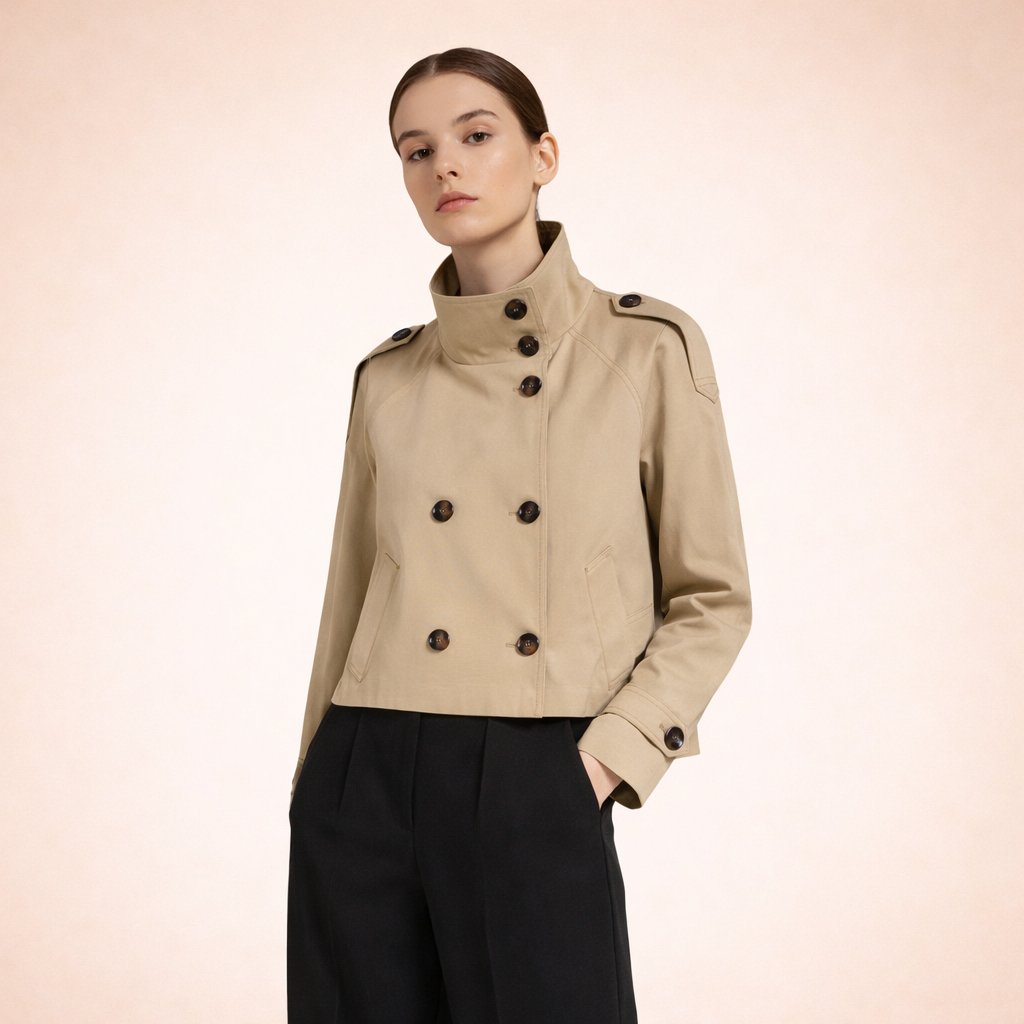 Mila | Trench corto da donna, chic e senza tempo 6