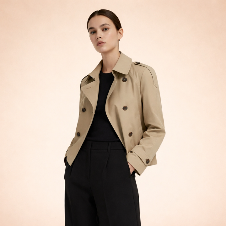 Mila | Trench corto da donna, chic e senza tempo 8