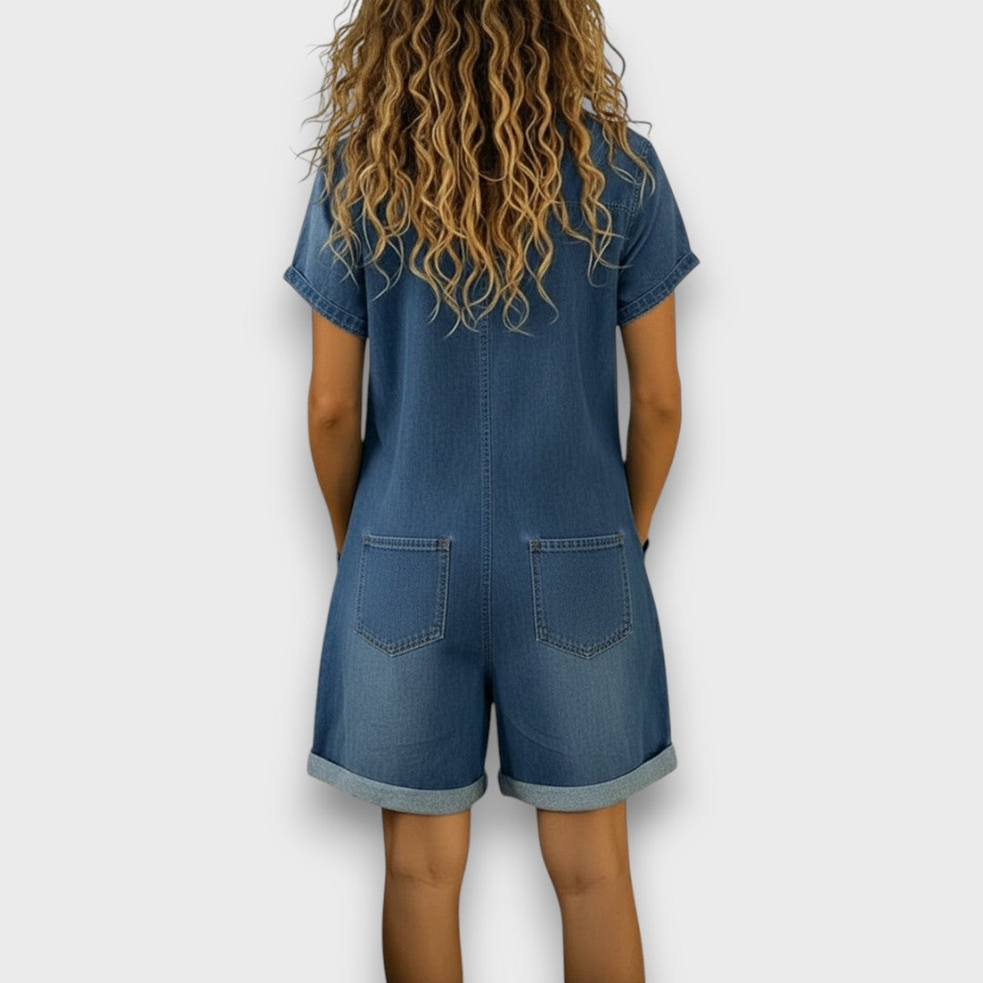 Mila | Tuta Donna Denim Estiva Ampia Comoda per Ogni Occasione 1