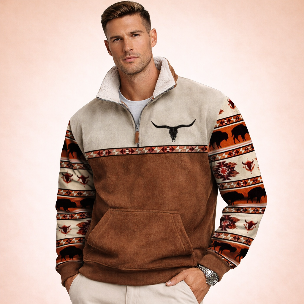 Milan | Maglione da Uomo – Elegante, Caldo & Versatile con Zip a Un Quarto 8