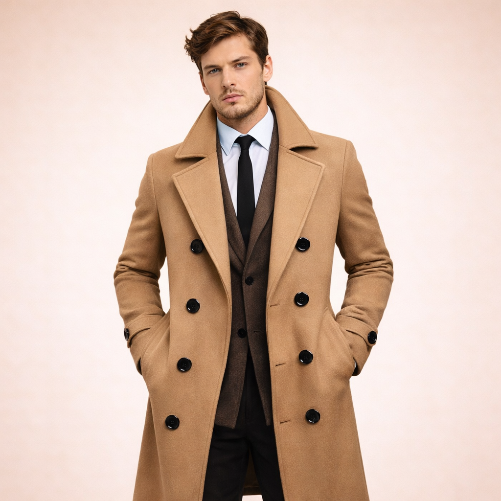 Milano | Cappotto lungo da uomo Elegante Caldo Senza tempo 5