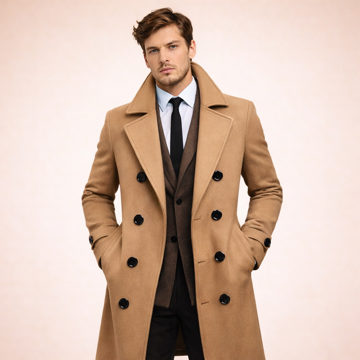 Milano | Cappotto lungo da uomo Elegante Caldo Senza tempo 5