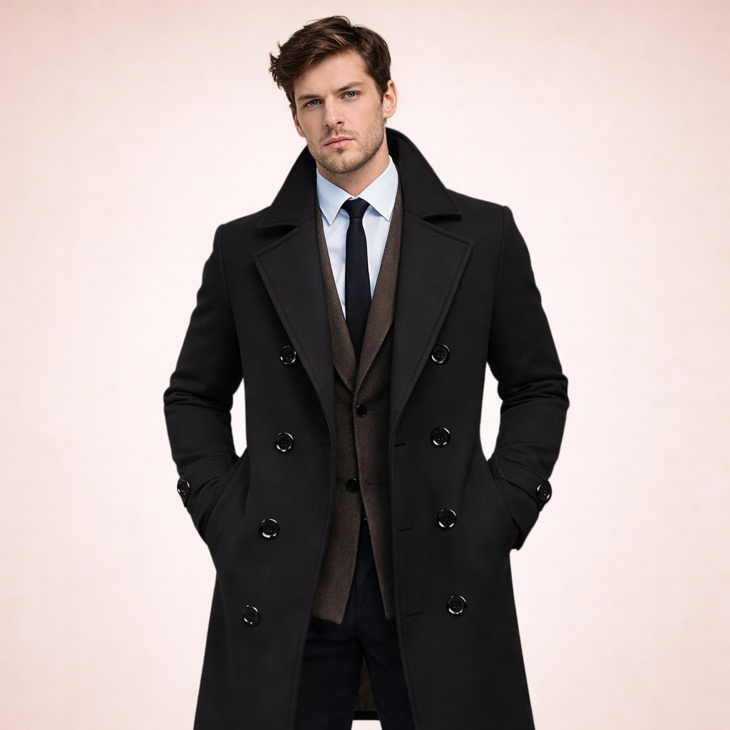 Milano | Cappotto lungo da uomo Elegante Caldo Senza tempo 7