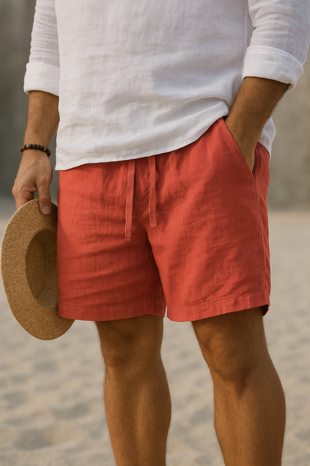 Milano | Pantaloncini da uomo in cotone e lino 6