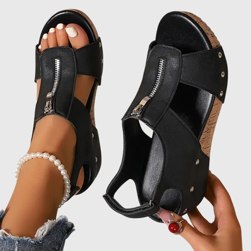 Milda | Sandali Donna Comodi, Eleganti e Ergonomici con Cerniera 0
