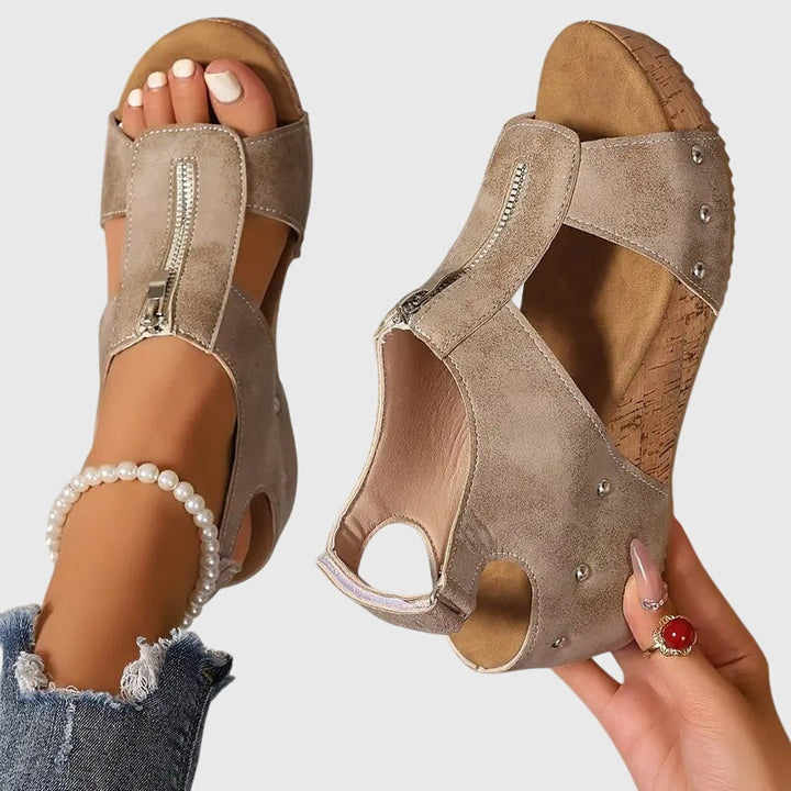 Milda | Sandali Donna Comodi, Eleganti e Ergonomici con Cerniera 1