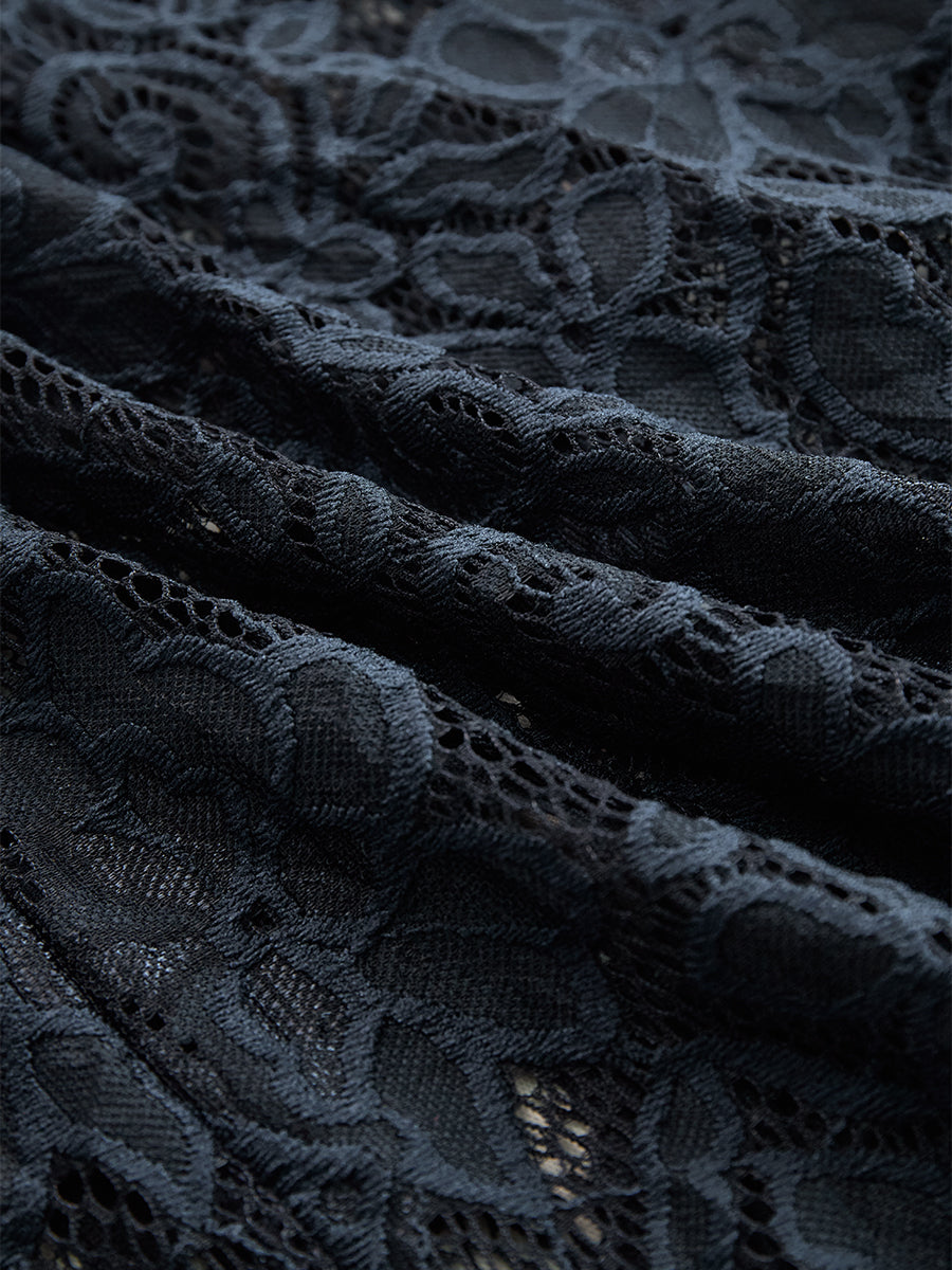 Mira | Abito Midi Elegante da Donna – Design Senza Maniche e Dettagli in Pizzo 5