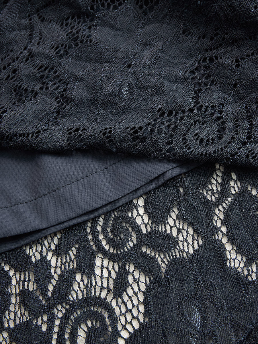 Mira | Abito Midi Elegante da Donna – Design Senza Maniche e Dettagli in Pizzo 6