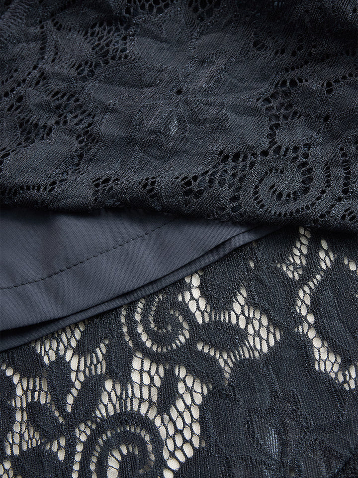 Mira | Abito Midi Elegante da Donna – Design Senza Maniche e Dettagli in Pizzo 6