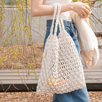 Aurora | Borsa tote artigianale in cotone macramè