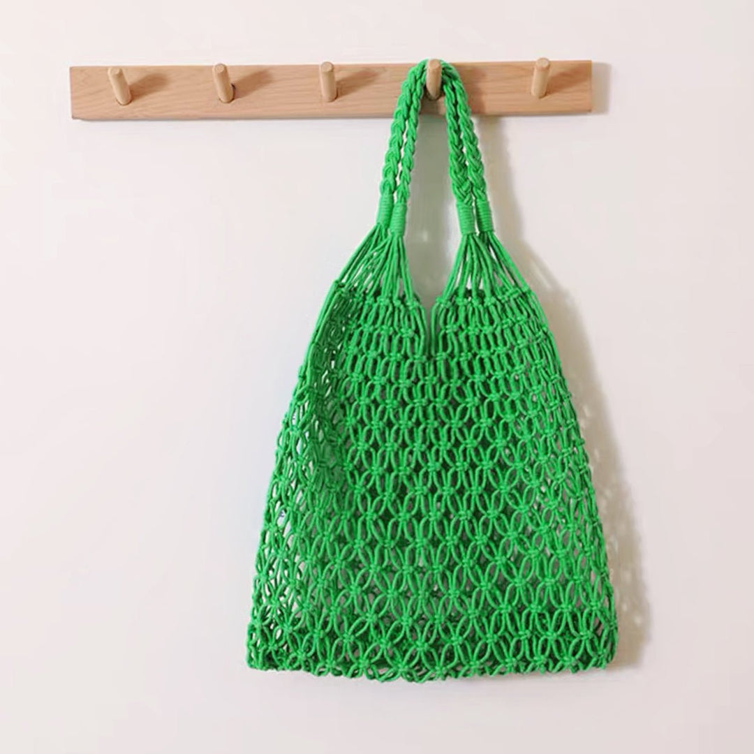 Mira | Borsa tote in macramè realizzata a mano con corda di cotone 4