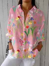 Alice | Elegant and comfortable floral print blouse