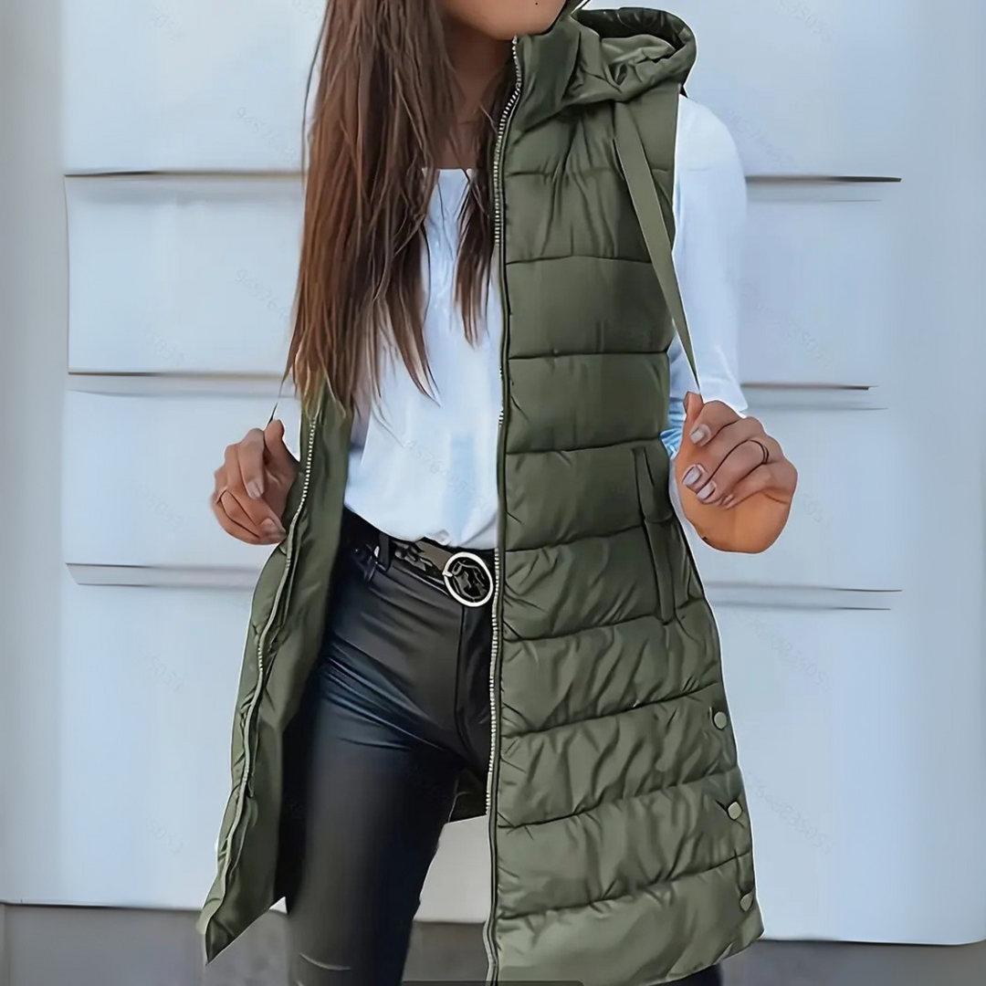 Mira | Gilet Lungo Donna – Leggero, Elegante e Caldo per Ogni Occasione 3