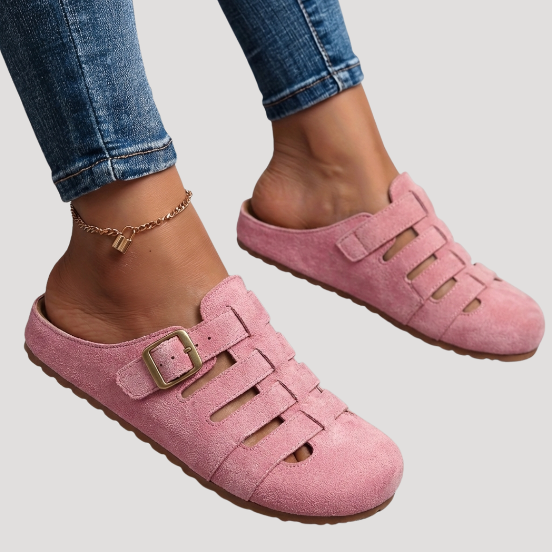 Mira | Zoccoli Sanitari Donna Comodi Slip-On in Legno Traspiranti 2