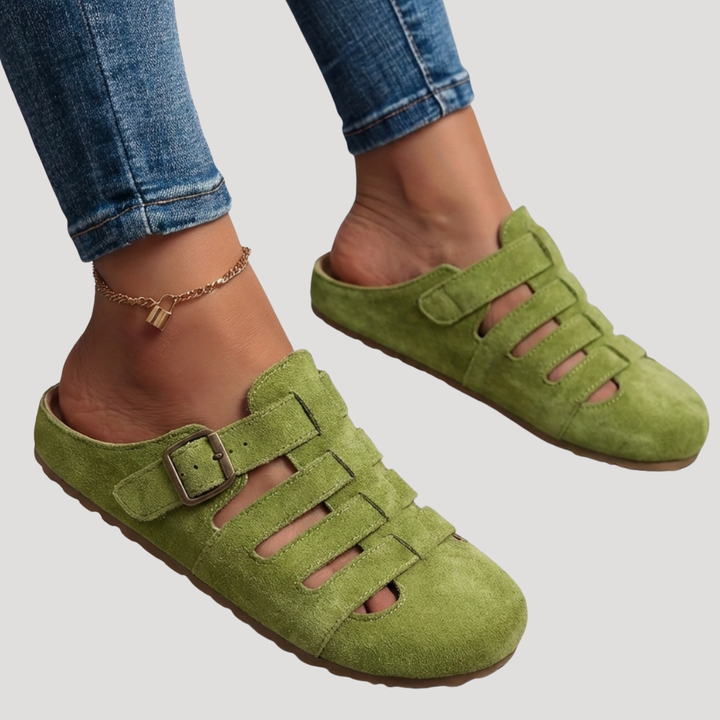 Mira | Zoccoli Sanitari Donna Comodi Slip-On in Legno Traspiranti 3