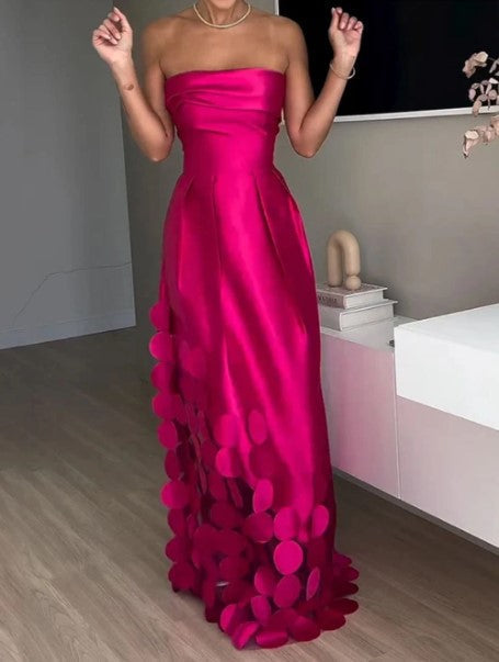 Mirella | Abito da Cerimonia Elegante Fluido Vestibilità Comfort Donna 1
