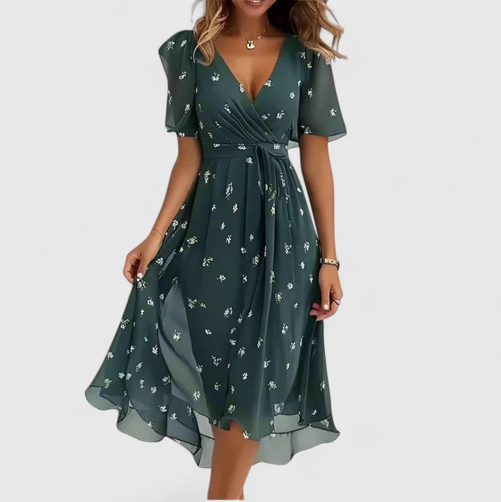 Mirella | Elegante Abito Corto Floreale per Occasioni Speciali 6