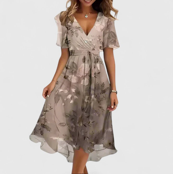 Mirella | Elegante Abito Corto Floreale per Occasioni Speciali 7
