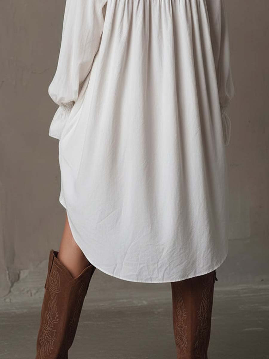 Mirella | Elegante Mini Abito Donna in Pizzo con Maniche Lunghe - Vestito Cerimonia e Occasioni Speciali 2