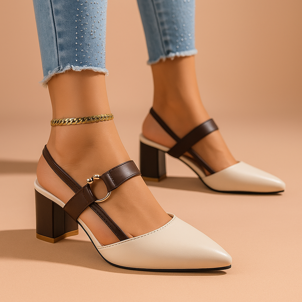 Mirella | Eleganti Scarpe con Tacco Comode in Pelle Premium 3
