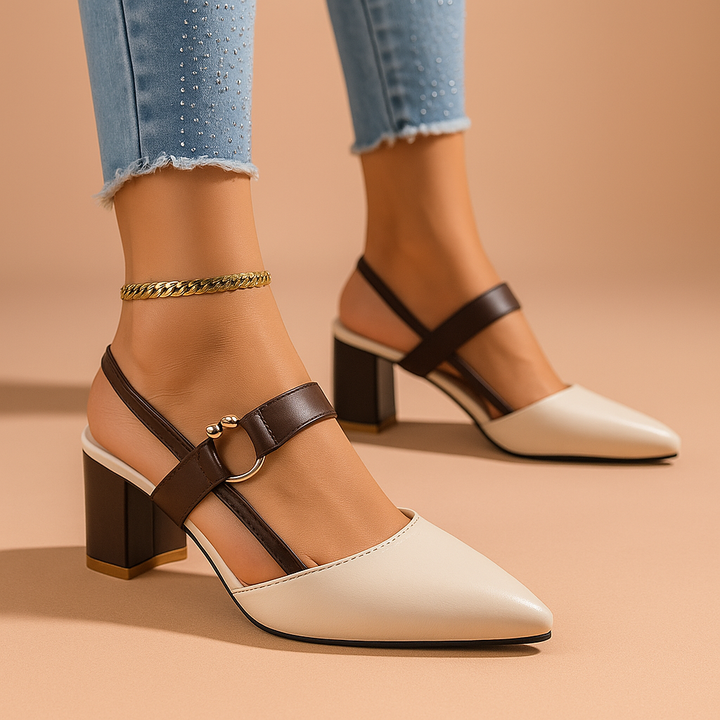 Mirella | Eleganti Scarpe con Tacco Comode in Pelle Premium 3