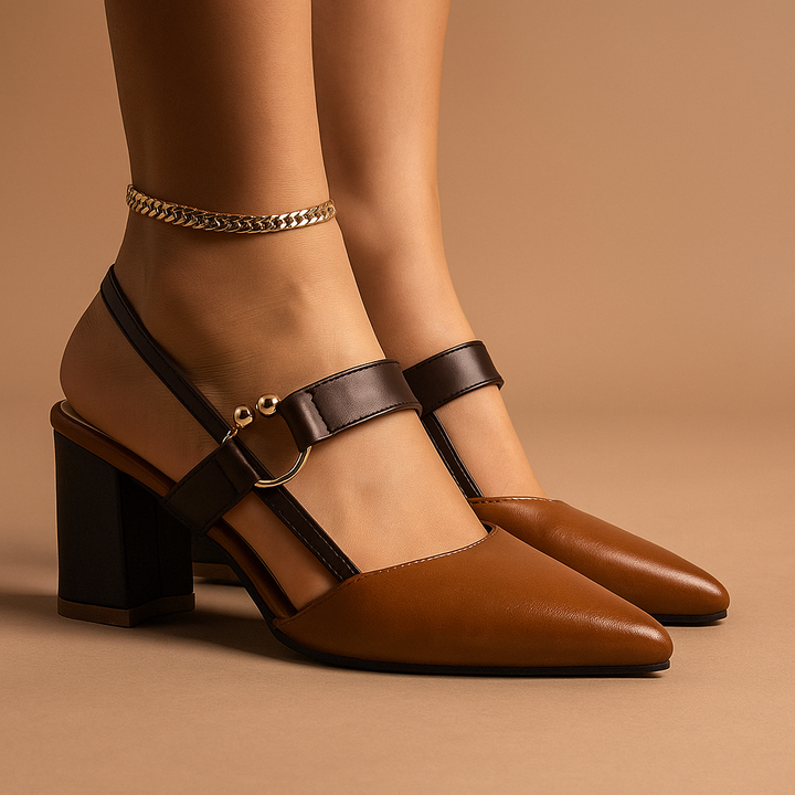 Mirella | Eleganti Scarpe con Tacco Comode in Pelle Premium 6