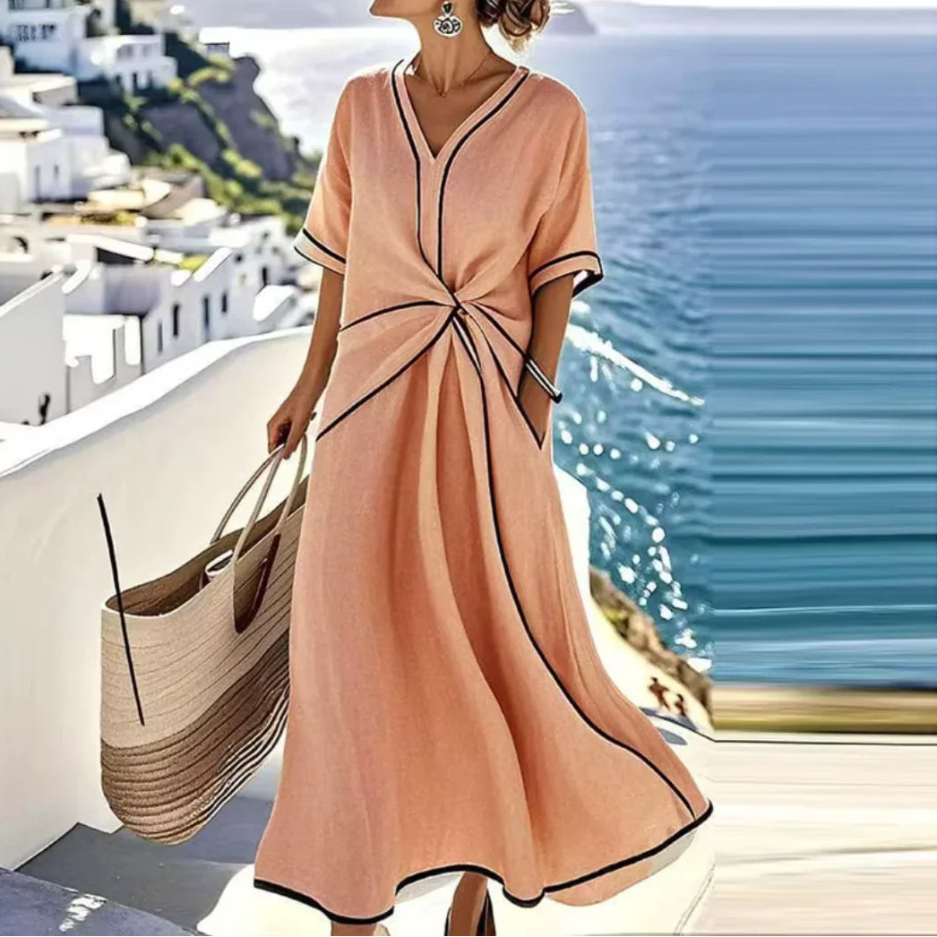 Moria | Elegante Abito Donna con Scollo a V per Cerimonie 2