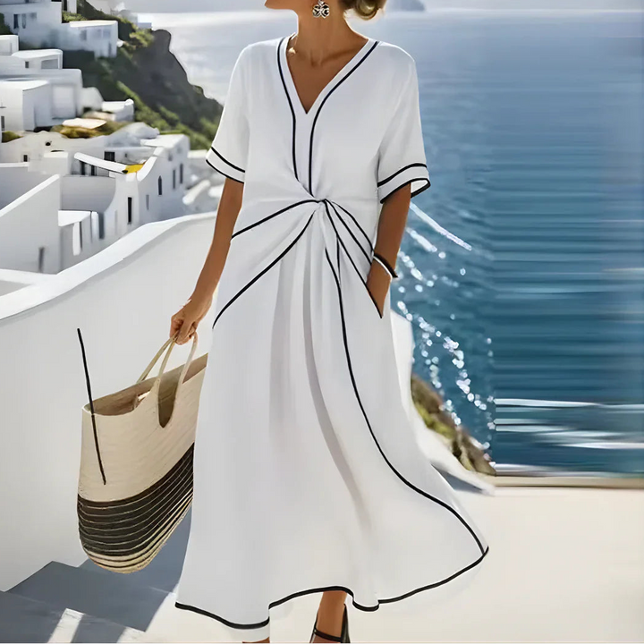 Moria | Elegante Abito Donna con Scollo a V per Cerimonie 3