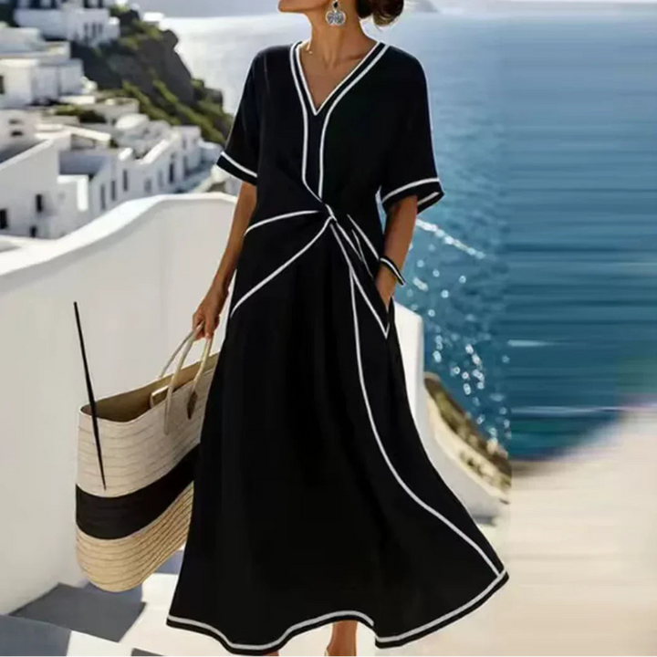 Moria | Elegante Abito Donna con Scollo a V per Cerimonie 4