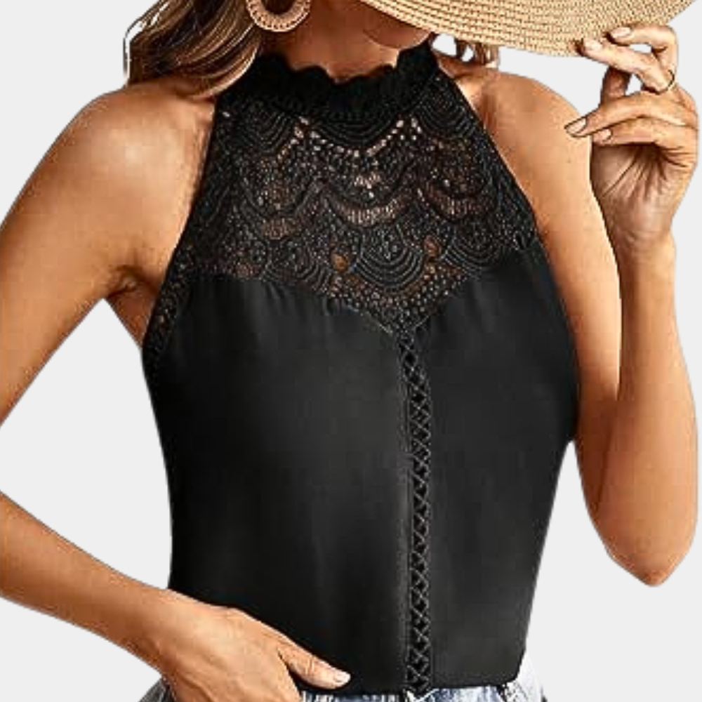 Nora | Elegante Canottiere Donna in Pizzo Senza Maniche - Slim Fit &amp; Raffinato 6