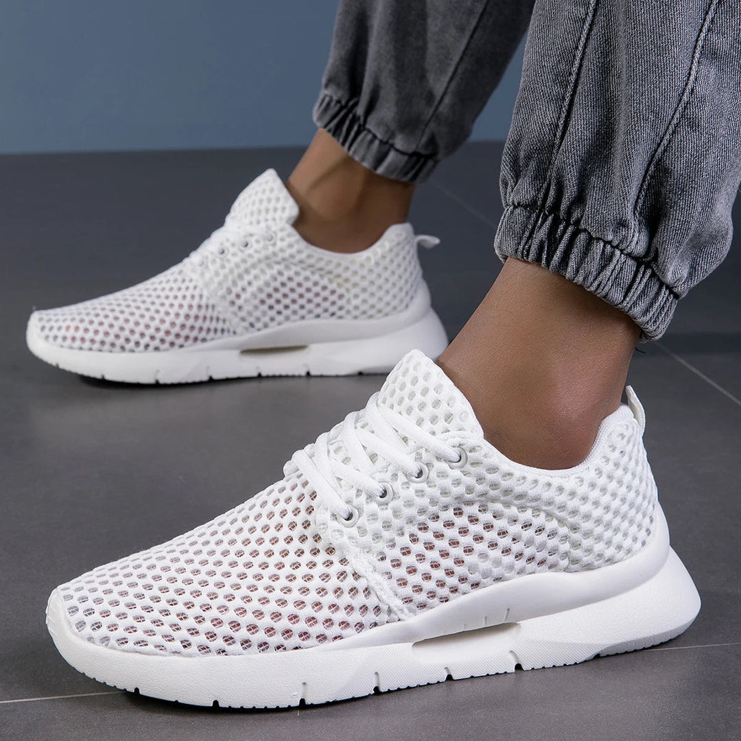 Nora | Sneakers Bianche Donna - Ultraleggere, Traspiranti e Comfortevoli Scarpe da Ginnastica 0