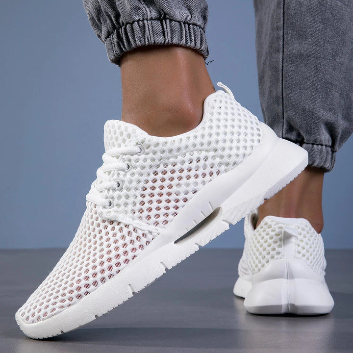 Nora | Sneakers Bianche Donna - Ultraleggere, Traspiranti e Comfortevoli Scarpe da Ginnastica 4