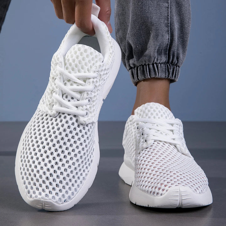 Nora | Sneakers Bianche Donna - Ultraleggere, Traspiranti e Comfortevoli Scarpe da Ginnastica 5
