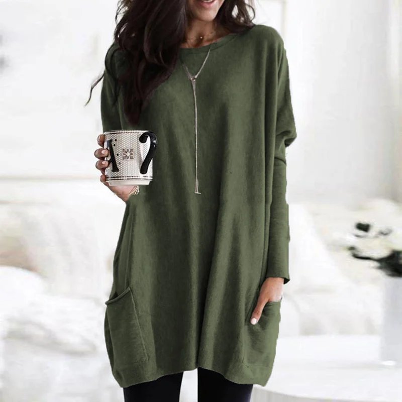 Olivia | Comoda e calda tunica oversize con tasche 13