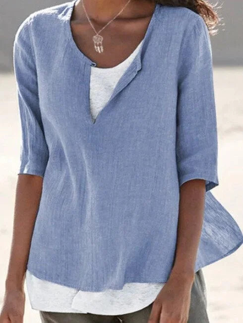 Olivia | Elegante Camicia Lino Donna – Confortevole e Versatile per Ogni Occasione 2