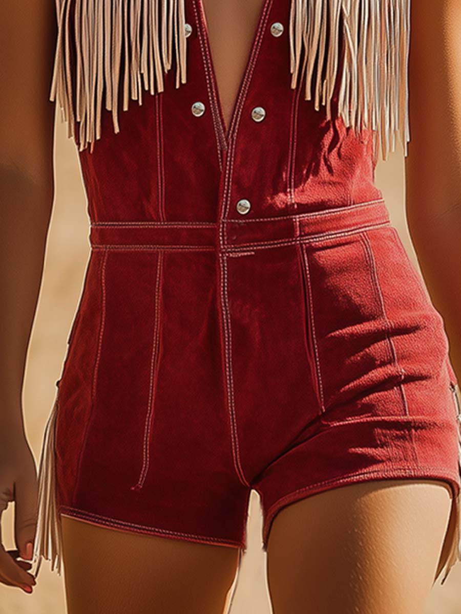 Olivia | Elegante e Versatile Salopette da Donna con Frange 4
