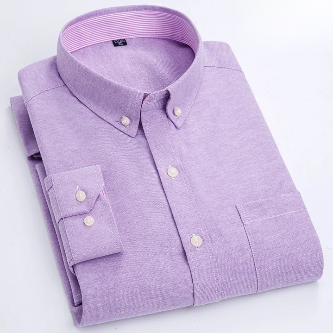 Olivio | Elegante Camicia da Uomo Oxford in Misto Cotone, Versatile e Traspirante 1