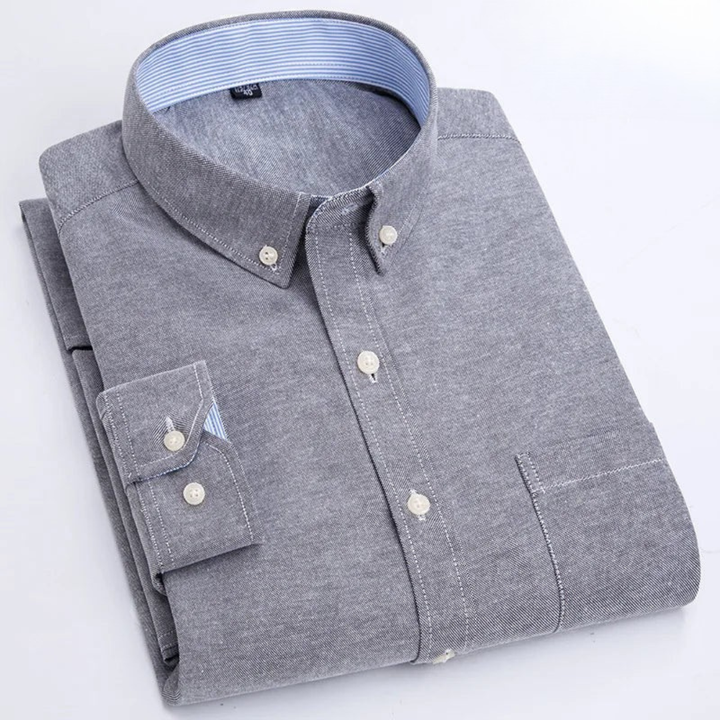 Olivio | Elegante Camicia da Uomo Oxford in Misto Cotone, Versatile e Traspirante 3