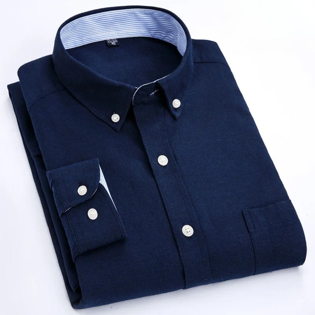 Olivio | Elegante Camicia da Uomo Oxford in Misto Cotone, Versatile e Traspirante 7