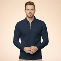Alighiero | Classic long-sleeve polo shirt