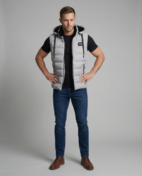 Florian | Elegante gilet imbottito con cappuccio