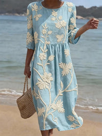 Viola | Abito da cerimonia da donna vintage ricamato