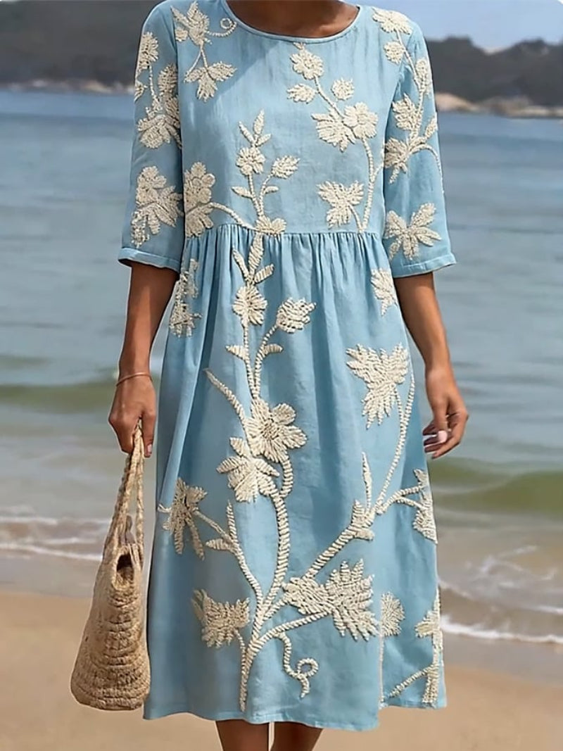 Reliy | Elegante Abito Cerimonia Donna Vintage Ricamato 1
