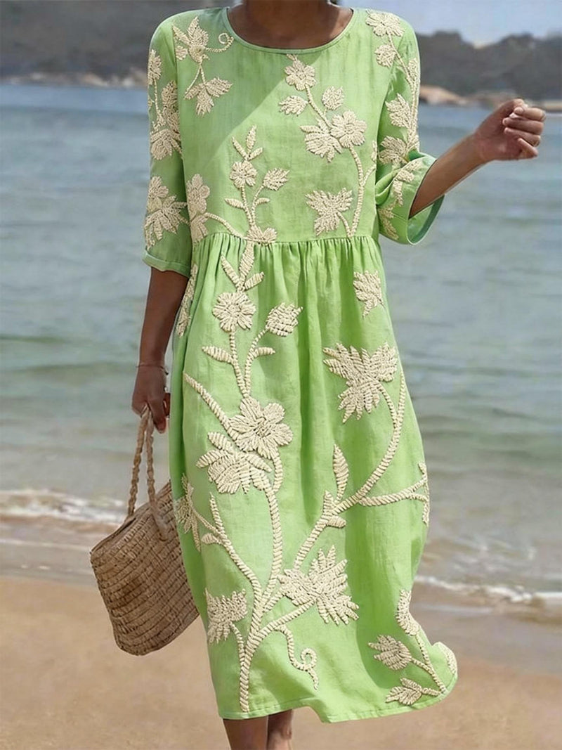 Reliy | Elegante Abito Cerimonia Donna Vintage Ricamato 3