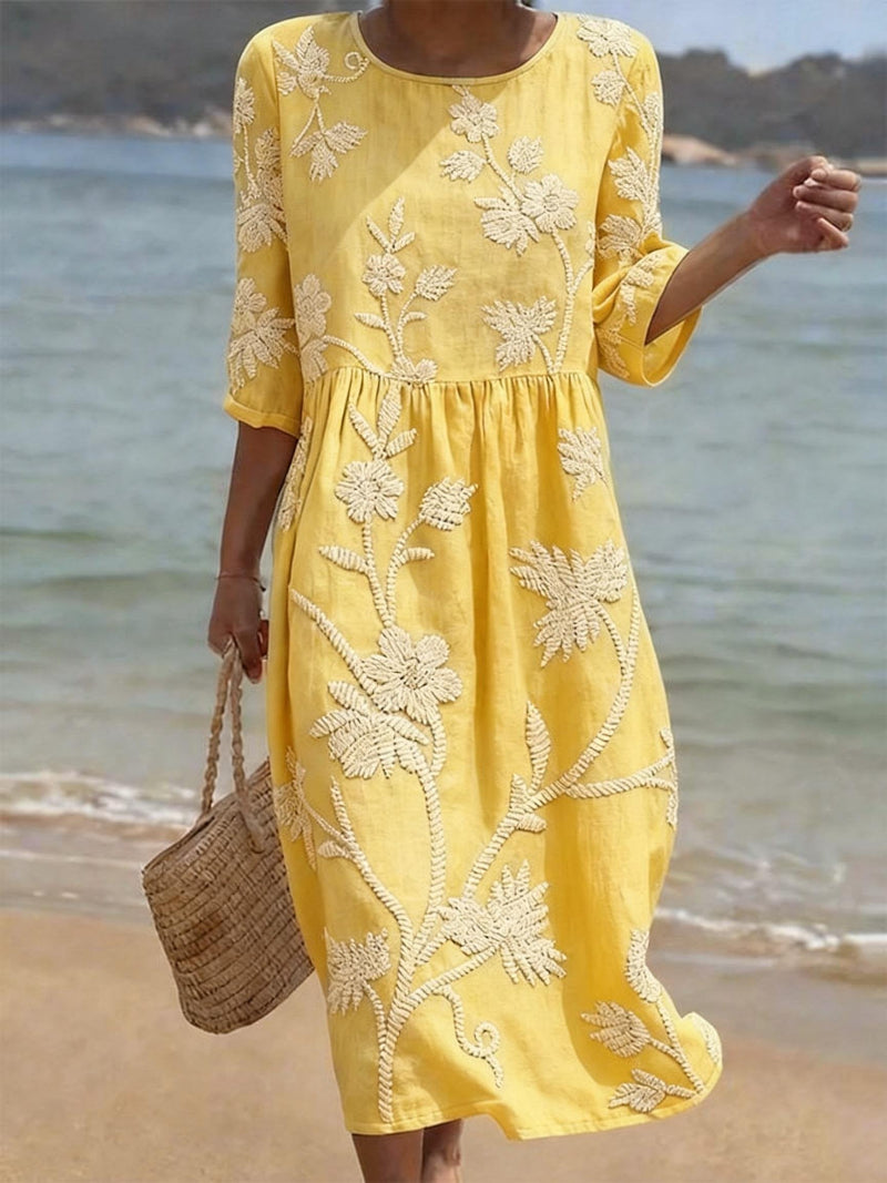 Reliy | Elegante Abito Cerimonia Donna Vintage Ricamato 4