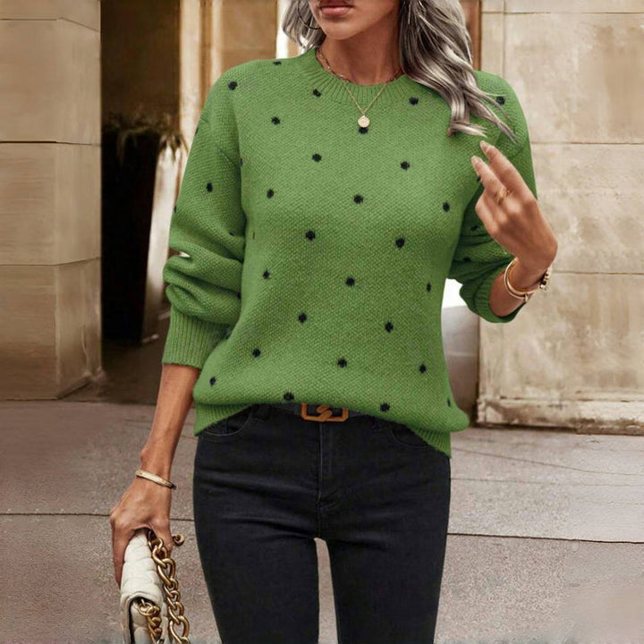 Romy | Maglione a pois accogliente 1