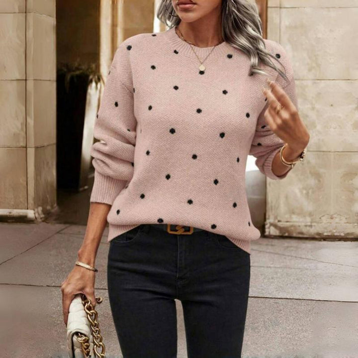 Romy | Maglione a pois accogliente 3