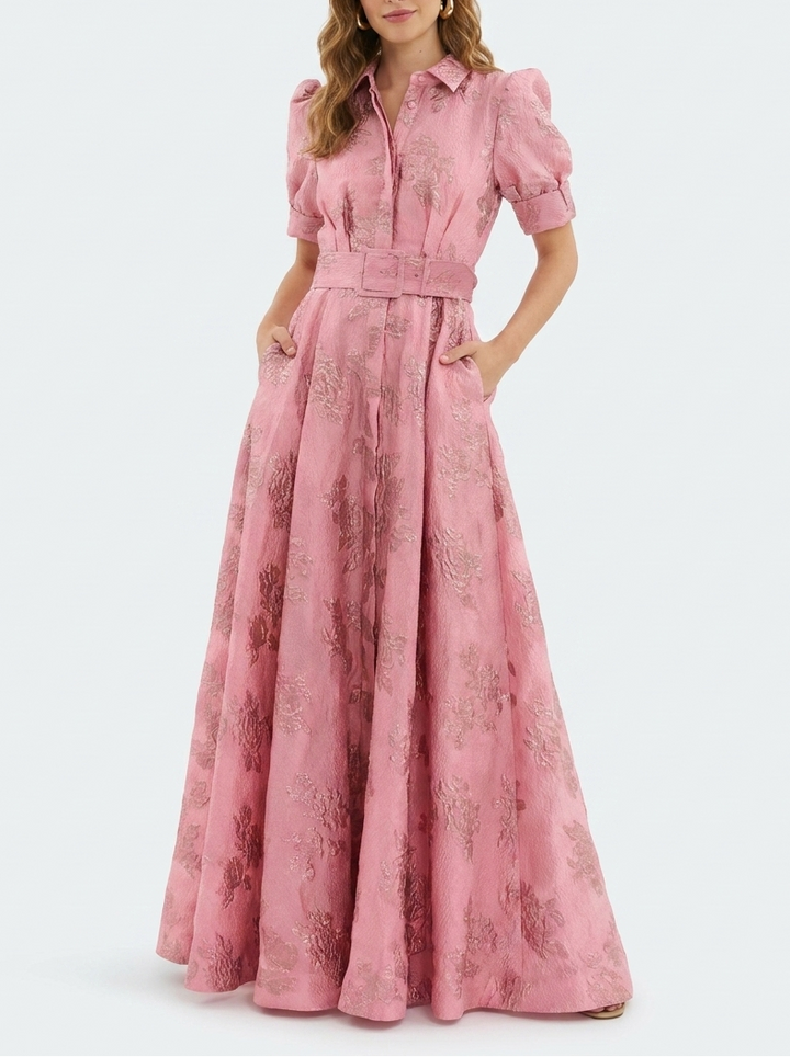 Rosa | Abito da Sposa Vintage Elegante Rosa Femminile 0